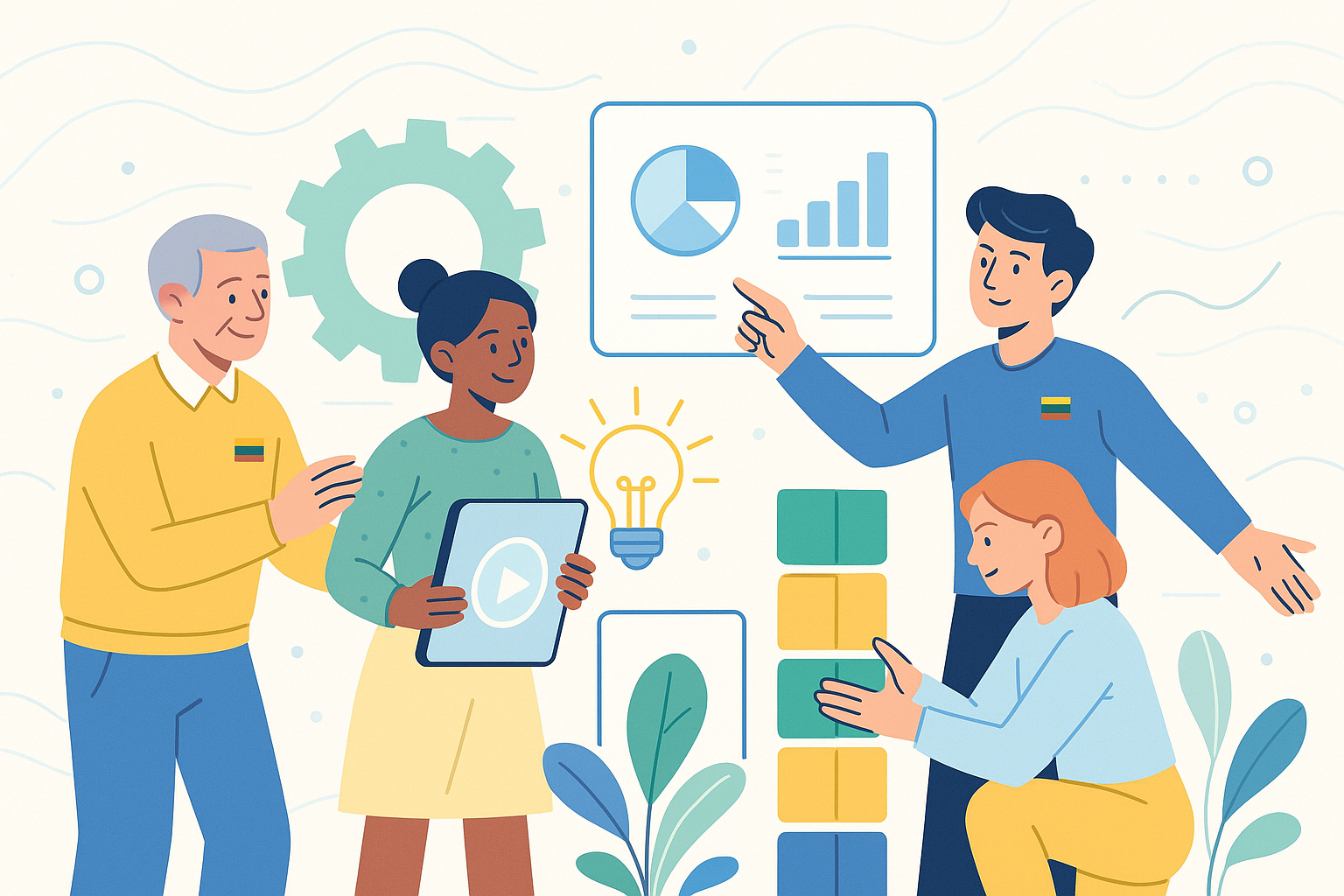 Карьерный консультант обсуждает план с клиентом